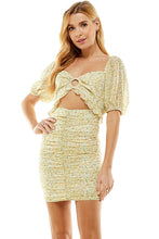 Load image into Gallery viewer, Spring Flowers Ruched Dress