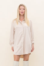 Load image into Gallery viewer, Cheyenne Satin Shirt Dress