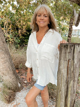 Load image into Gallery viewer, Easy Breezy Gauze Button Down