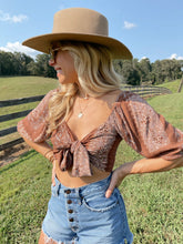 Load image into Gallery viewer, Autumn Hues Paisley Top