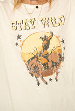 Load image into Gallery viewer, Stay Wild Distressed Tee