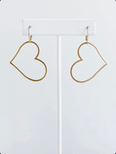 Load image into Gallery viewer, Brass Hearts Earrings
